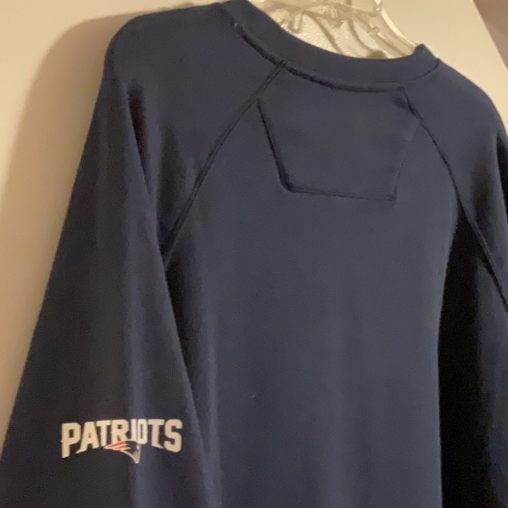 Majestic NFL Navy New England Patriots Crewneck Sweatshirt XXL NWT - Picture 11 of 11
